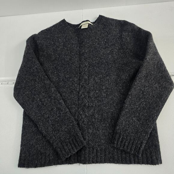 Perry Ellis‎ Lambswoool sweater womens M gray pullover 6820 - Picture 1 of 7